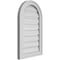 Ekena Millwork Round Top Surface Mount PVC Gable Vent: Functional, w/ 2"W x 1-1/2"P Brickmould Frame, 16"W x 26"H GVPRT16X2602SF - alternate 5